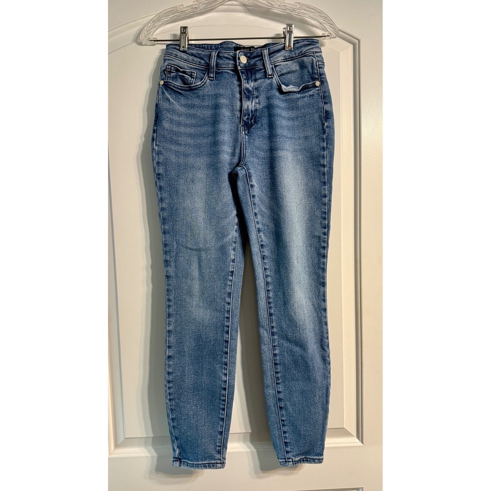 Judy Blue Relaxed Fit Skinny Jeans 5/27 Blue Stretch Slimming Denim Casual